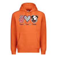 Carrot Peace Love Pitties Premium Hoodie - Jasminsmagicworld