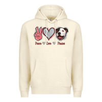 Sandshell Peace Love Pitties Premium Hoodie - Jasminsmagicworld