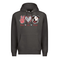Smoke Peace Love Pitties Premium Hoodie - Jasminsmagicworld