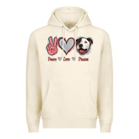 Tofu Peace Love Pitties Premium Hoodie - Jasminsmagicworld