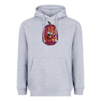 Heather Grey watercolor pumpkin leopard Heavyweight Hoodie - RanaPortraitStore