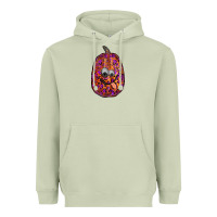 Matcha watercolor pumpkin leopard Heavyweight Hoodie - RanaPortraitStore