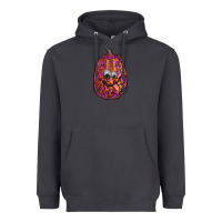 Smoke watercolor pumpkin leopard Heavyweight Hoodie - RanaPortraitStore