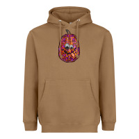 Toasted Coconut watercolor pumpkin leopard Heavyweight Hoodie - RanaPortraitStore