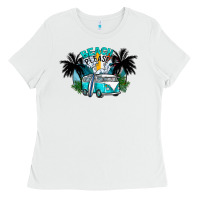 White beach please Ladies Tee - CowhideDigitalArt