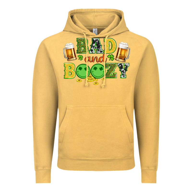 Bad And Boozy Wıth Beer And Coins Vintage Hoodie by Artiststas | Teevron