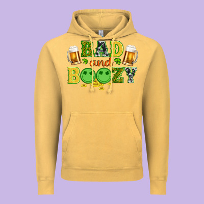 Bad And Boozy Wıth Beer And Coins Vintage Hoodie Designed By Artiststas