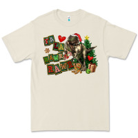 Bone Fa La La Trex Christmas Premium Tee - FaDigitalArtStudio
