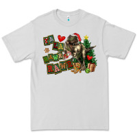 Dove Grey Fa La La Trex Christmas Premium Tee - FaDigitalArtStudio