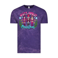 Cloud Purple Nuts About Christmas Vintage Tee - CowhideDigitalArt