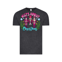 Vintage Black Nuts About Christmas Vintage Tee - CowhideDigitalArt
