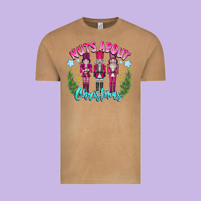 Nuts About Christmas Vintage Tee Designed By Cowhidedigitalart