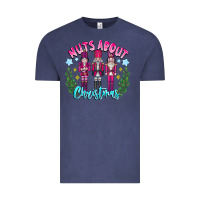 Vintage Denim Nuts About Christmas Vintage Tee - CowhideDigitalArt