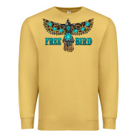 Antique Gold turquoise freebird Premium Sweatshirt - RanaPortraitStore