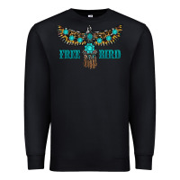 Black turquoise freebird Premium Sweatshirt - RanaPortraitStore