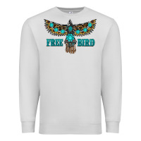 Dove Grey turquoise freebird Premium Sweatshirt - RanaPortraitStore