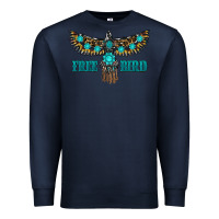 Navy turquoise freebird Premium Sweatshirt - RanaPortraitStore