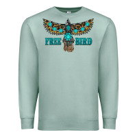 Seafoam turquoise freebird Premium Sweatshirt - RanaPortraitStore
