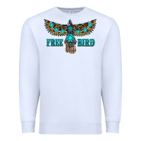 White turquoise freebird Premium Sweatshirt - RanaPortraitStore