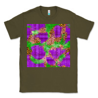 Army Green Mardi Gras leopard Seamless Pattern Classic Tee - FaDigitalArtStudio