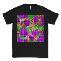Black Mardi Gras leopard Seamless Pattern Classic Tee - FaDigitalArtStudio