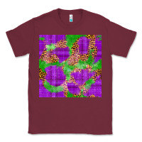 Burgundy Mardi Gras leopard Seamless Pattern Classic Tee - FaDigitalArtStudio