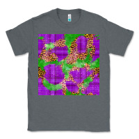 Charcoal Heather Mardi Gras leopard Seamless Pattern Classic Tee - FaDigitalArtStudio