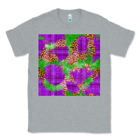 Heather Grey Mardi Gras leopard Seamless Pattern Classic Tee - FaDigitalArtStudio