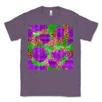 Lavender Mardi Gras leopard Seamless Pattern Classic Tee - FaDigitalArtStudio