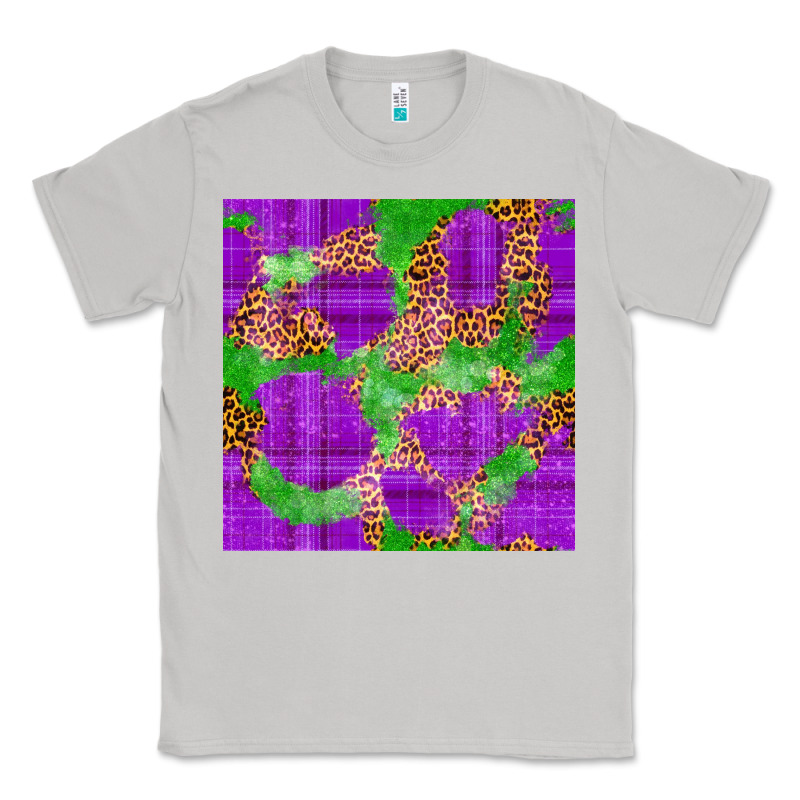 Mardi Gras Leopard Seamless Pattern Classic Tee by FaDigitalArtStudio | Teevron