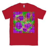 Red Mardi Gras leopard Seamless Pattern Classic Tee - FaDigitalArtStudio