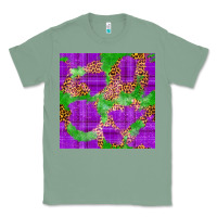Sage Mardi Gras leopard Seamless Pattern Classic Tee - FaDigitalArtStudio