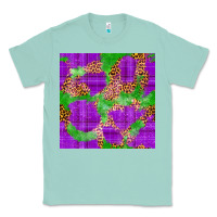 Seafoam Mardi Gras leopard Seamless Pattern Classic Tee - FaDigitalArtStudio