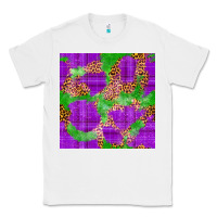 White Mardi Gras leopard Seamless Pattern Classic Tee - FaDigitalArtStudio