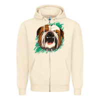 Sandshell Bulldog Green glitter Zipper Hoodie - Jasminsmagicworld