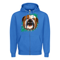 True Royal Bulldog Green glitter Zipper Hoodie - Jasminsmagicworld