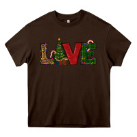 Chocolate Brown christmas tree love Heavy Core Tee - RanaPortraitStore