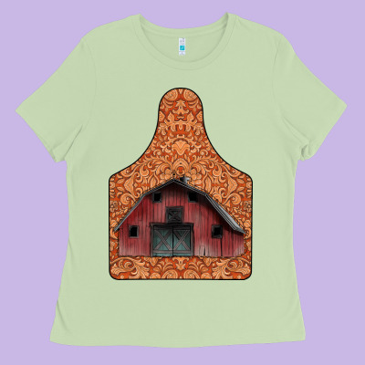Barn Earning Ladies Tee Designed By Cowhidedigitalart