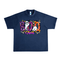 Navy boo sheet Urban Heavy Tee - CowhideDigitalArt
