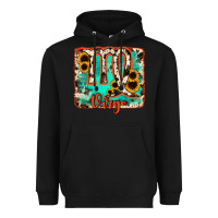 Black virgo turquoise cowhide Heavyweight Hoodie - RanaPortraitStore