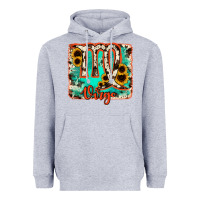 Heather Grey virgo turquoise cowhide Heavyweight Hoodie - RanaPortraitStore
