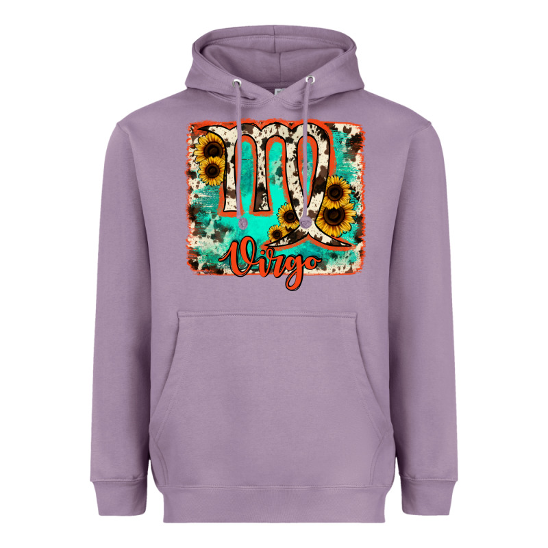 Virgo Turquoise Cowhide Heavyweight Hoodie by RanaPortraitStore | Teevron