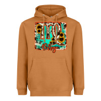 Meerkat virgo turquoise cowhide Heavyweight Hoodie - RanaPortraitStore