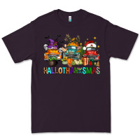 Plum hallothanksmas trucks Premium Tee - FaDigitalArtStudio