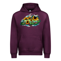 Mauve Wine Kentucky map sunflower cactus serape Urban Hoodie - RanaPortraitStore