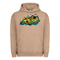 Pigment Burro Kentucky map sunflower cactus serape Urban Hoodie - RanaPortraitStore