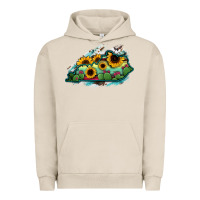 Pigment French Oak Kentucky map sunflower cactus serape Urban Hoodie - RanaPortraitStore