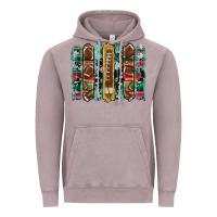 Vintage Zinc football serape cowhide turquoise glitter  brushstrokes Vintage Hoodie - Artiststas