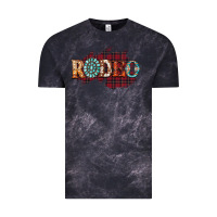 Cloud Black Rodeo Christmas Vintage Tee - CowhideDigitalArt