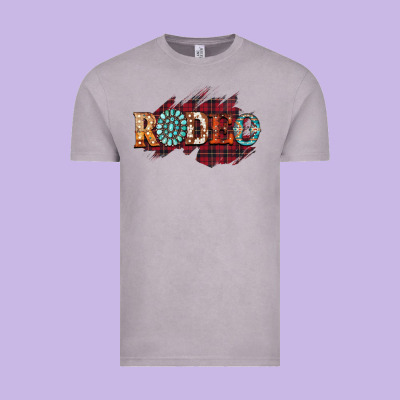 Rodeo Christmas Vintage Tee Designed By Cowhidedigitalart